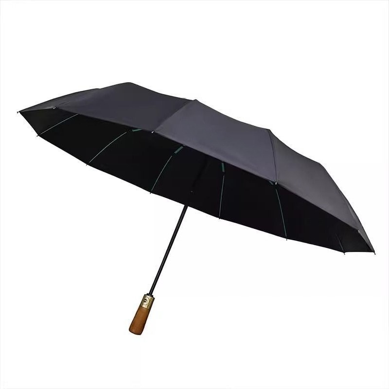 Golf Umbrella Large - 메르세데스-벤츠 짧은 나무 손잡이 우산 고급형