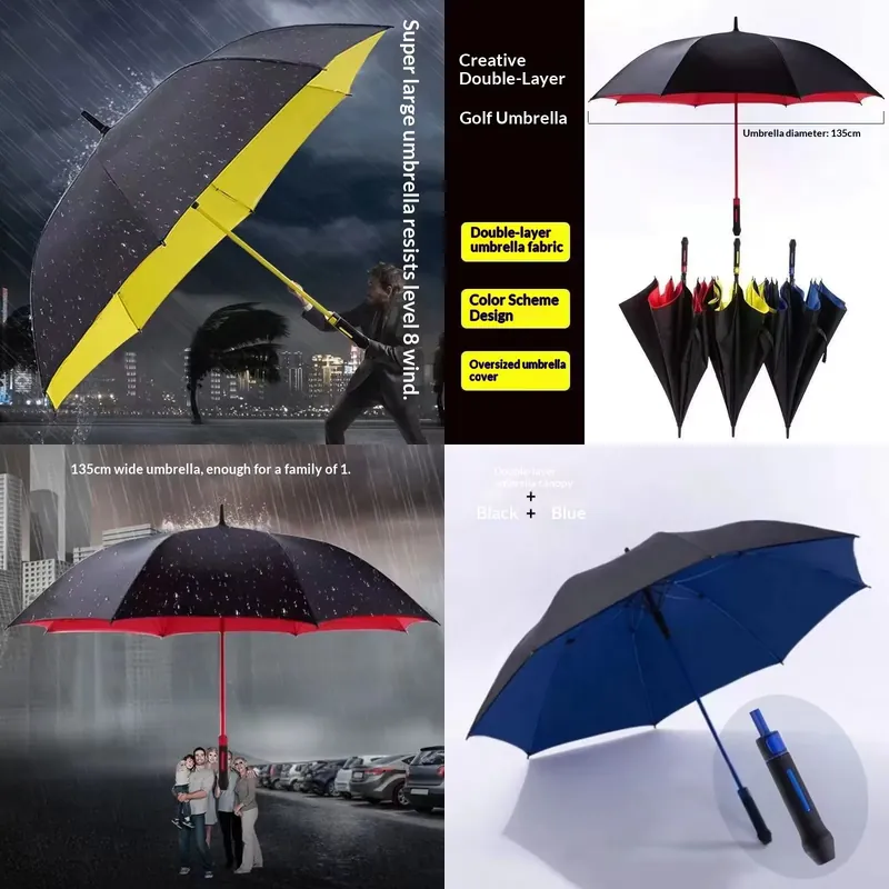 Golf Umbrella Large - 대형 방풍 골프 우산, 헤비 듀블