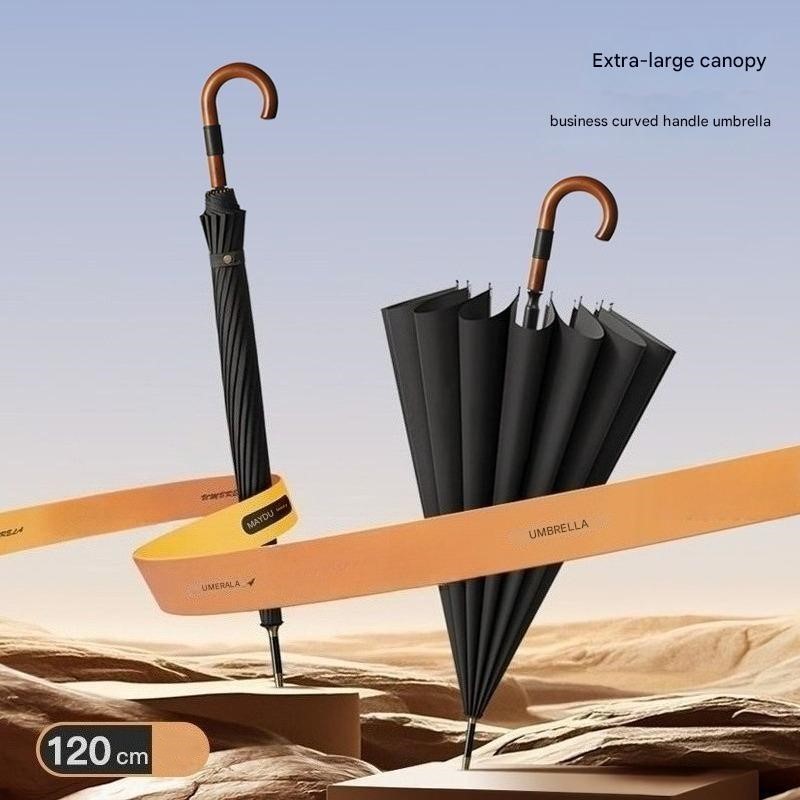 16개의 살대가 있는 초대형 훅 핸들 우산, 확대 및  - Golf Umbrella Large 리뷰 및 가격