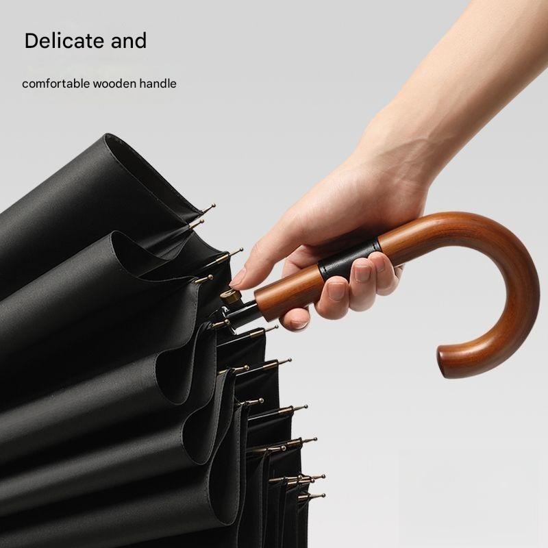 16개의 살대가 있는 초대형 훅 핸들 우산, 확대 및  - Golf Umbrella Large 리뷰 및 가격