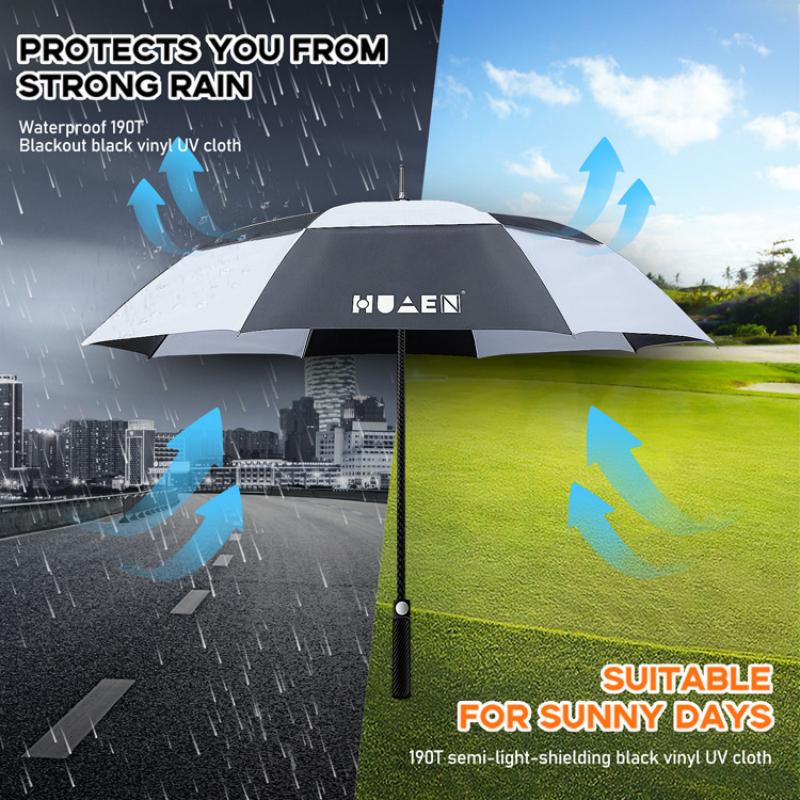 새로운 골프 우산, 햇볕이 잘 드는 날과 비 오는 날  - Golf Umbrella Large 리뷰 및 가격