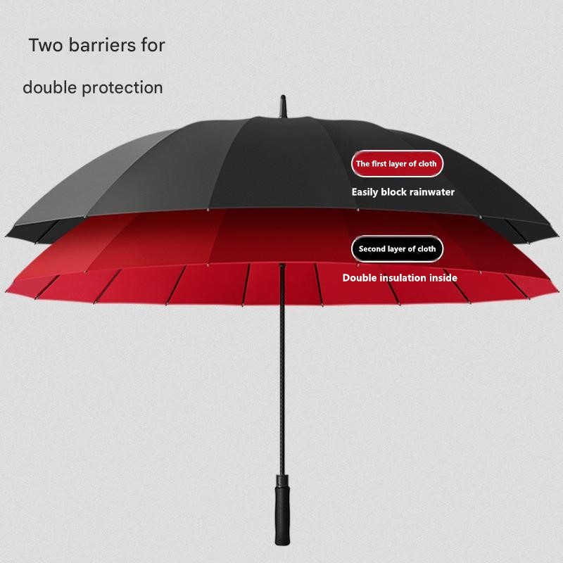 30인치 16개 리브 자동 이중 레이어 골프 우산 롱  - Golf Umbrella Large 리뷰 및 가격