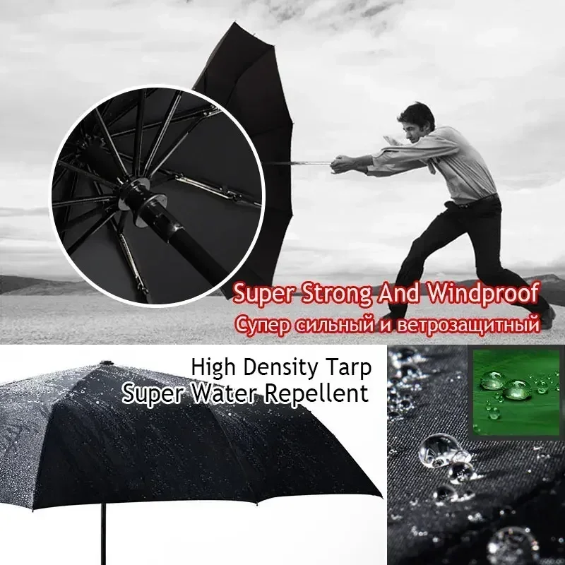 럭셔리 리버스 우산 남성용 나무 손잡이 대형 자동 우산 - Golf Umbrella Large 리뷰 및 가격
