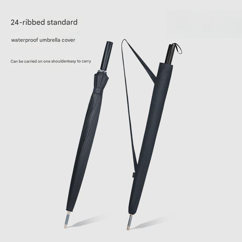    24개의 뼈대 강화 블랙 글루 대형 스트레이트  - Golf Umbrella Large 리뷰 및 가격