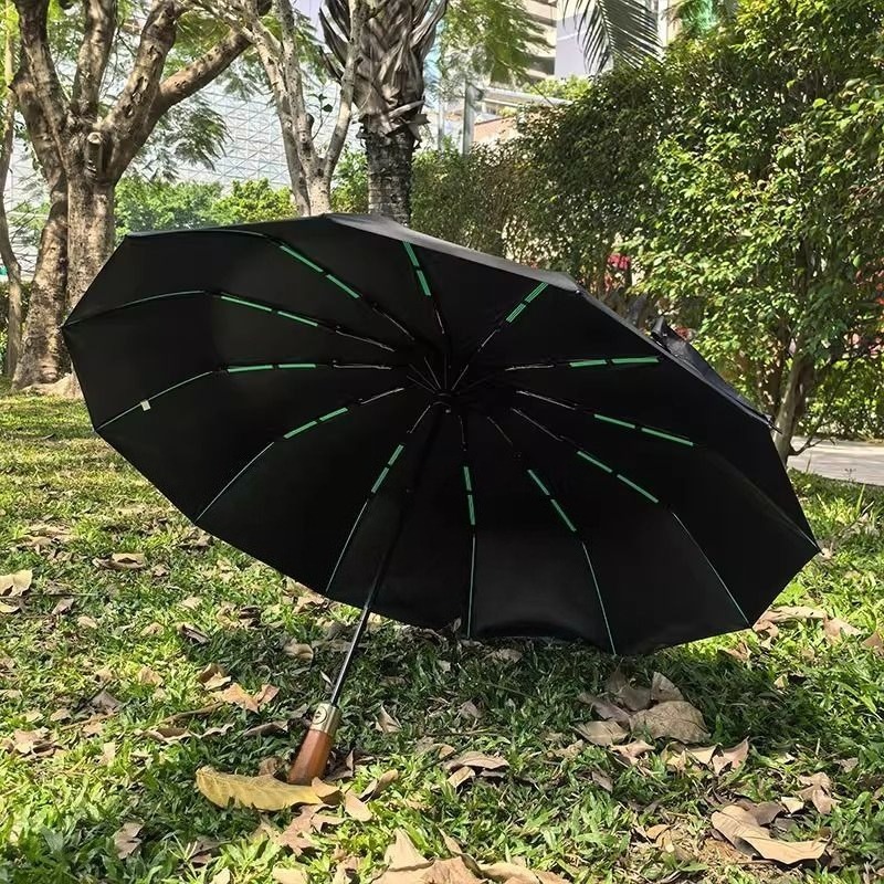 메르세데스-벤츠 짧은 나무 손잡이 우산 고급형 초대형  - Golf Umbrella Large 리뷰 및 가격