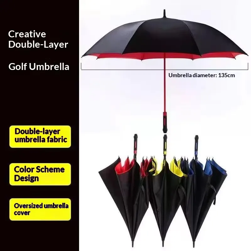 대형 방풍 골프 우산, 헤비 듀블 캐노피 자동 롱 핸들 - Golf Umbrella Large 리뷰 및 가격